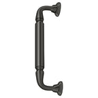 Deltana Jaladera para Puerta con Roseta 10" — Bronce Aceitado