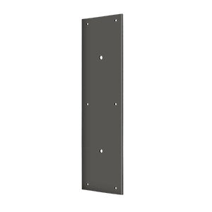 Deltana Placa de Empuje con Jaladera 3-1/2" x 15" — Bronce Aceitado