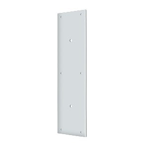 Deltana Placa de Empuje con Jaladera 3-1/2" x 15" — Cromo Pulido
