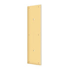 Deltana Placa de Empuje con Jaladera 3-1/2" x 15" — Latón Pulido PVD