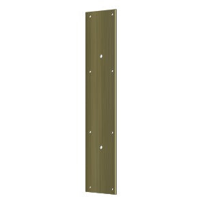 Deltana Placa de Empuje con Jaladera 3-1/2" x 20" — Latón Antiguo