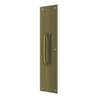 Deltana Placa de Empuje con Jaladera 3-1/2" — Latón Antiguo