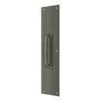 Deltana Placa de Empuje con Jaladera 3-1/2" — Níquel Antiguo Mate