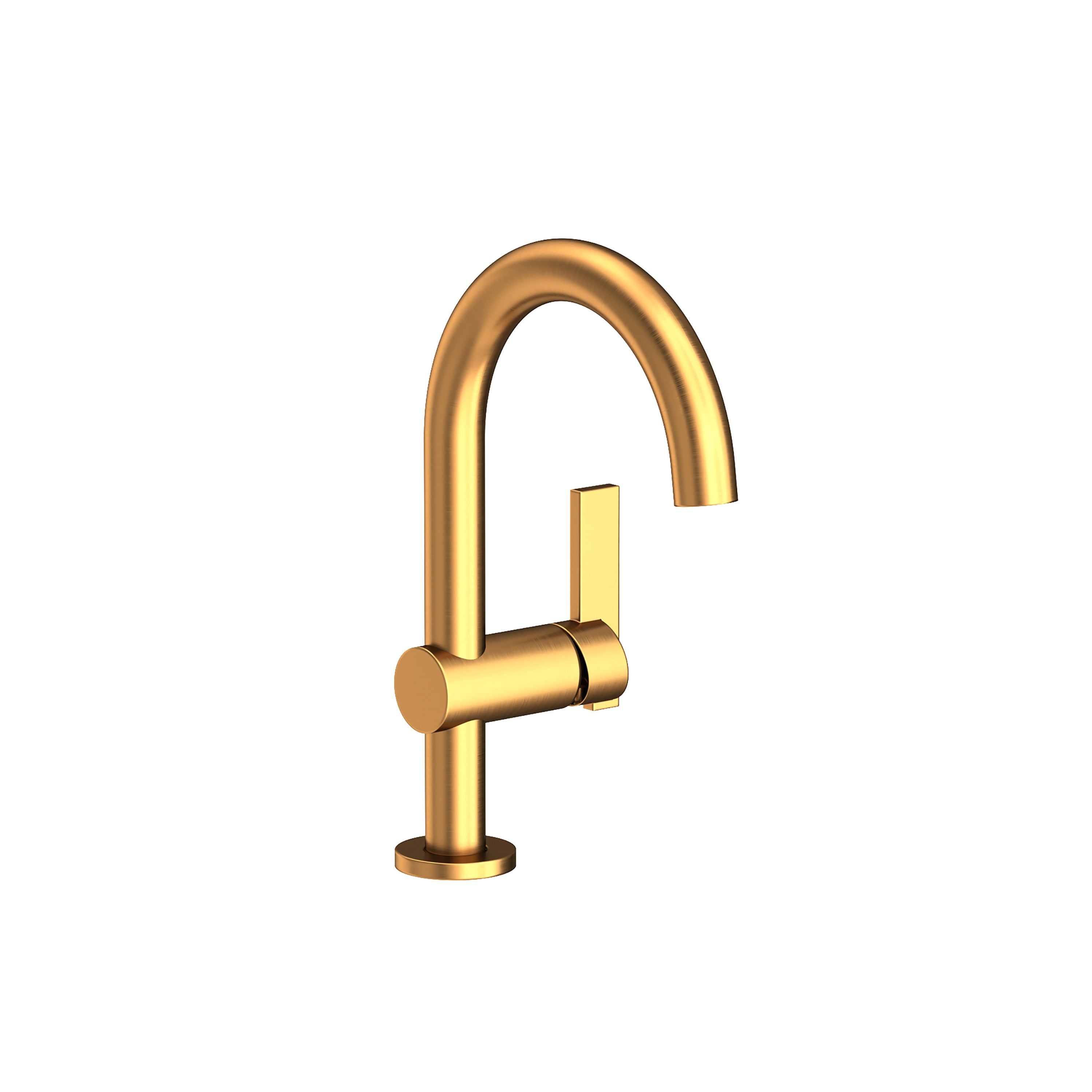 Newport Brass Pavani 2403 — Llave de Lavabo Monomando de Un Orificio — Oro Satinado (PVD)