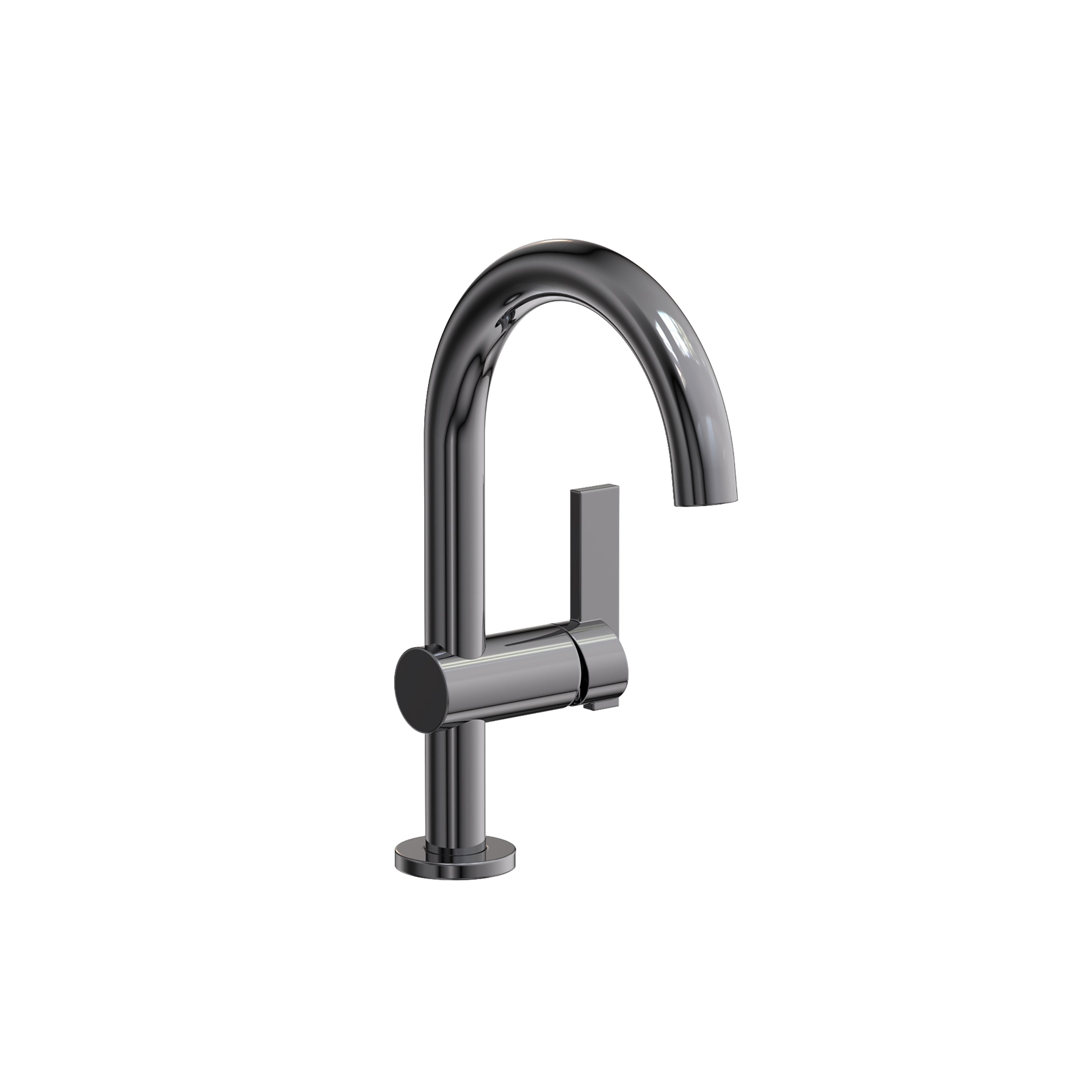 Newport Brass Pavani 2403 — Llave de Lavabo Monomando de Un Orificio — Cromo Medianoche