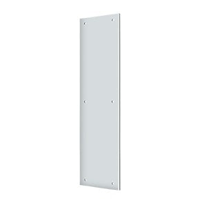 Deltana Placa de Empuje 3-1/2" x 15" — Cromo Pulido