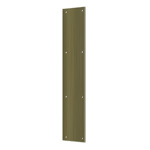 Deltana Placa de Empuje 3-1/2" x 20" — Latón Antiguo