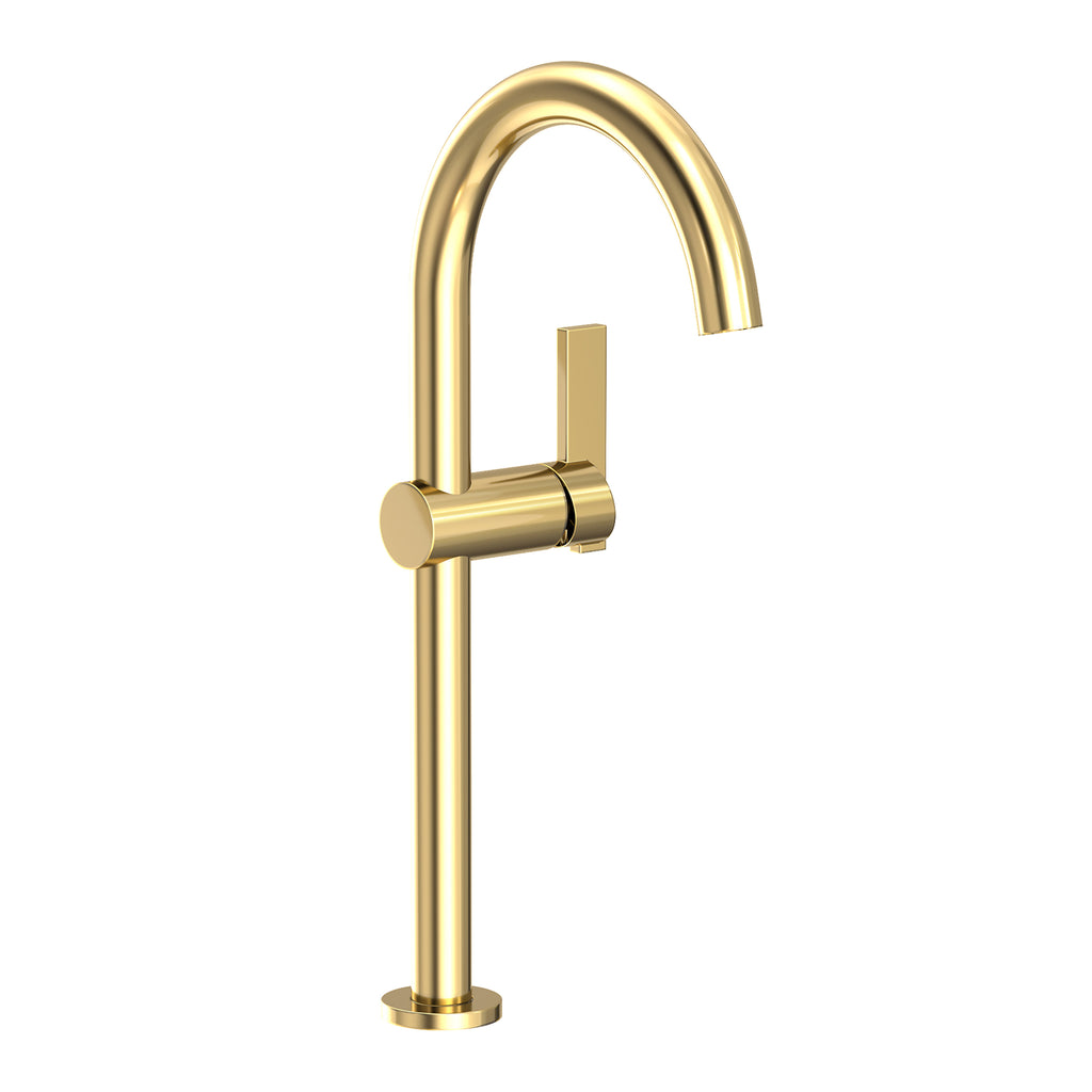 Newport Brass Pavani 2413 — Llave Alta de Un Orificio para Ovalín — Latón Forever (PVD)