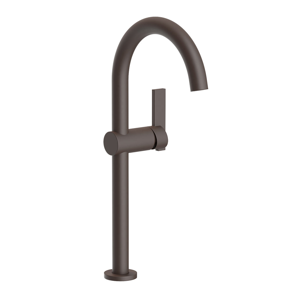 Newport Brass Pavani 2413 — Llave Alta de Un Orificio para Ovalín — Bronce Aceitado