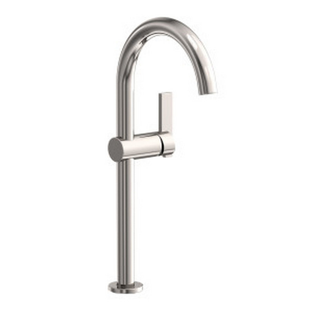 Newport Brass Pavani 2413 — Llave Alta de Un Orificio para Ovalín — Níquel Pulido (PVD)