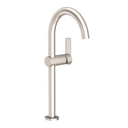Newport Brass Pavani 2413 — Llave Alta de Un Orificio para Ovalín — Níquel Satinado (PVD)