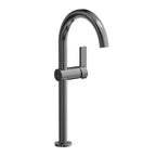 Newport Brass Pavani 2413 — Llave Alta de Un Orificio para Ovalín — Cromo Medianoche