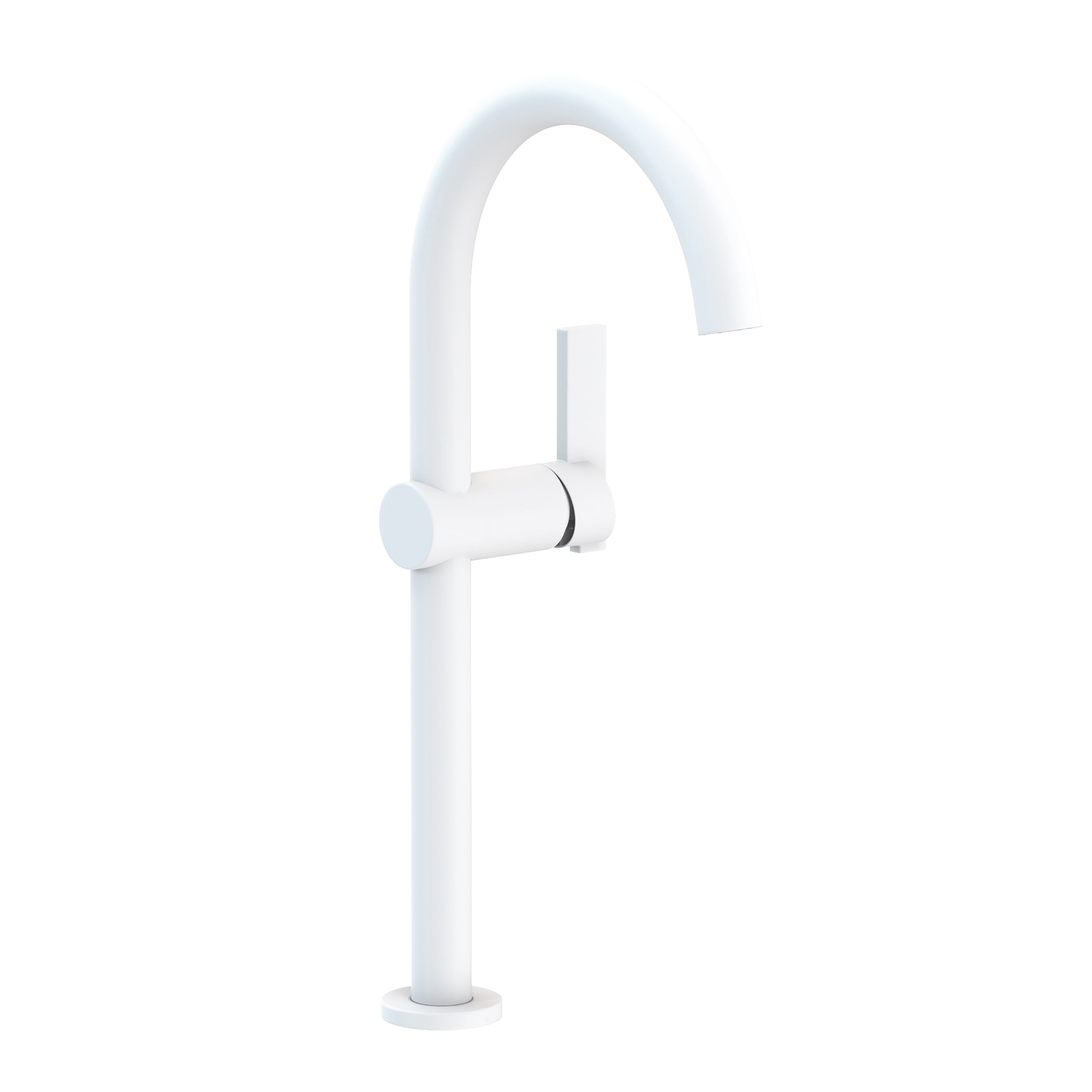 Newport Brass Pavani 2413 — Llave Alta de Un Orificio para Ovalín — Blanco Mate