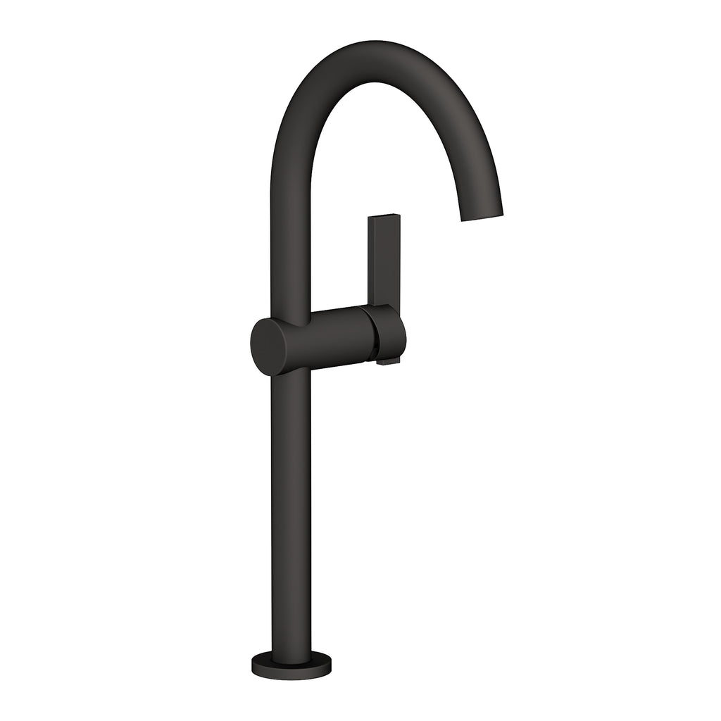 Newport Brass Pavani 2413 — Llave Alta de Un Orificio para Ovalín — Negro Mate