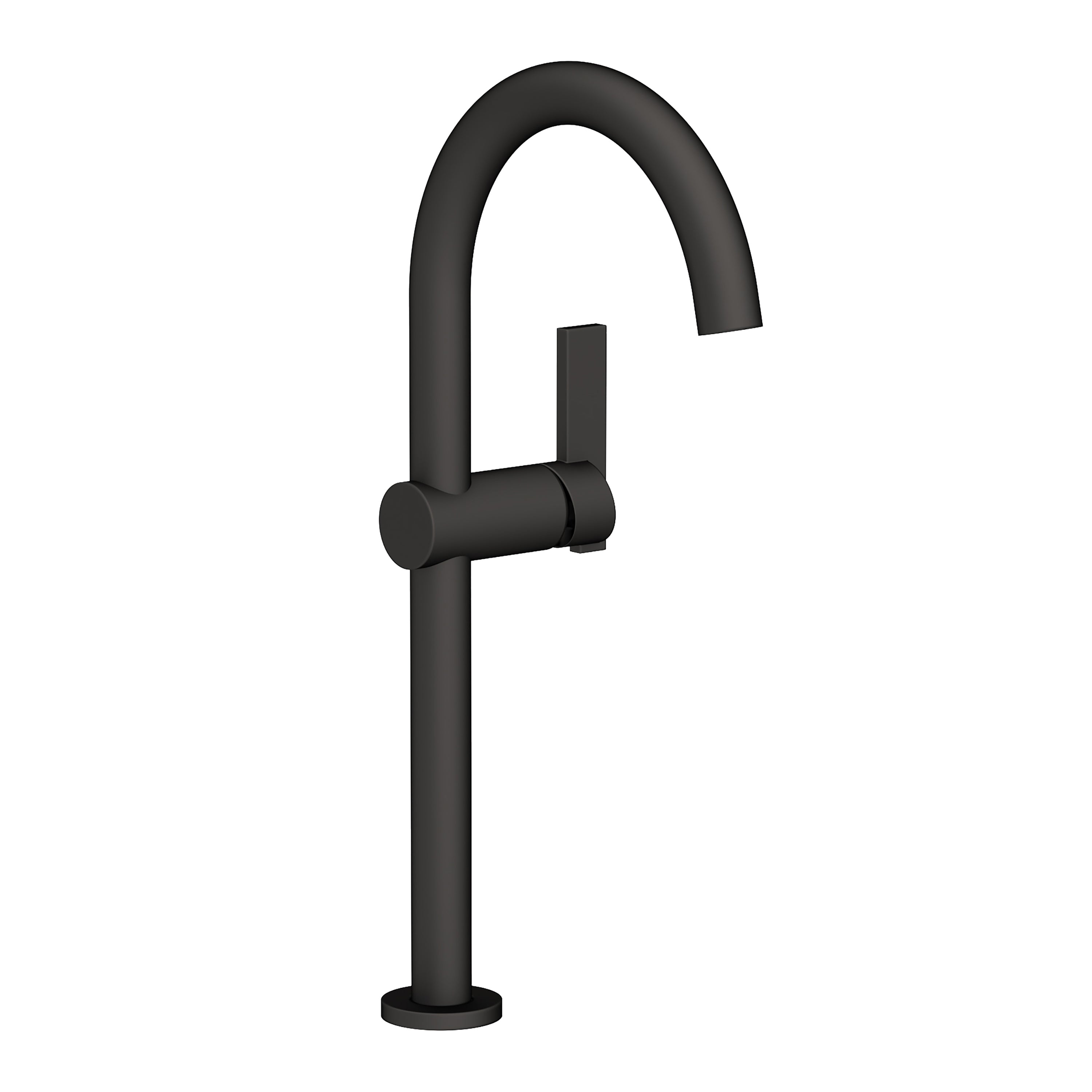 Newport Brass Pavani 2413 — Llave Alta de Un Orificio para Ovalín — Negro Mate