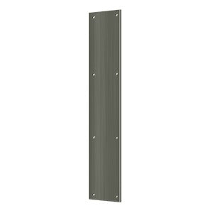 Deltana Placa de Empuje 3-1/2" x 20" — Níquel Antiguo Mate