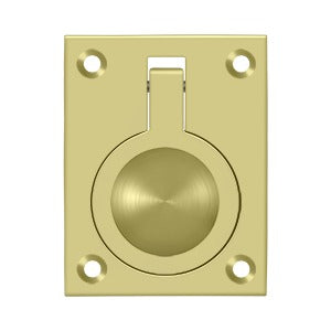 Deltana Jaladera de Anillo Empotrada 2-1/2" — Latón Pulido