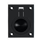 Deltana Jaladera de Anillo Empotrada 2-1/2" — Negro Mate