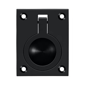 Deltana Jaladera de Anillo Empotrada 2-1/2" — Negro Mate