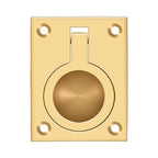 Deltana Jaladera de Anillo Empotrada 2-1/2" — Latón Pulido PVD