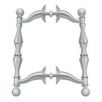 Deltana Jaladera con Asa Offset Doble Cara (Back-to-Back) — Cromo Satinado