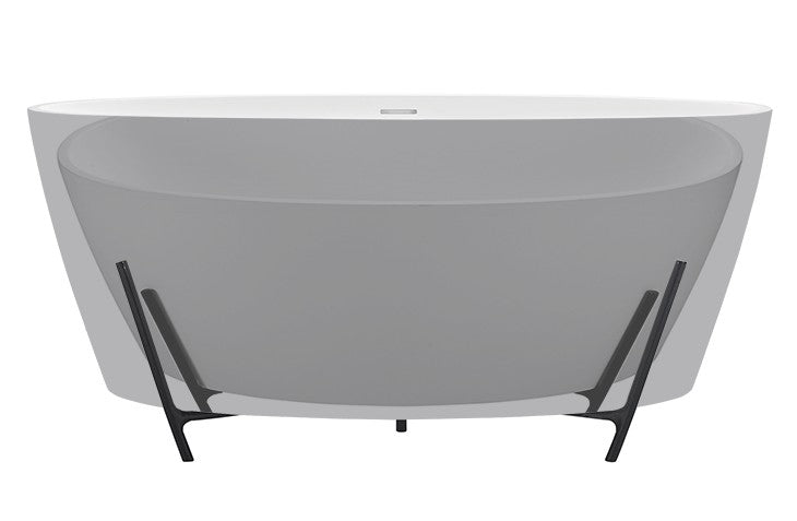 MTI Elena Soaker with Cradle en color Gris Estrato — SculptureStone