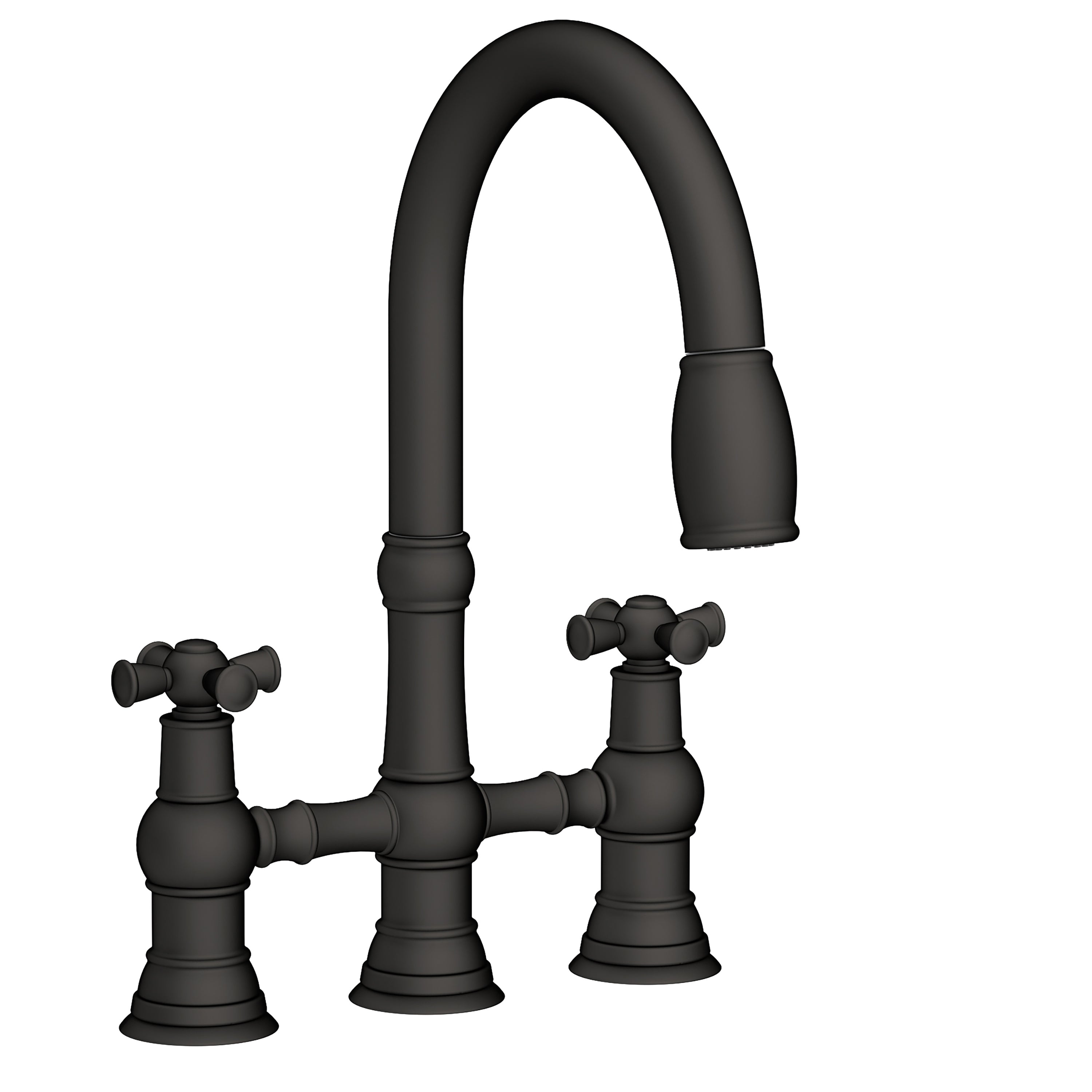 Newport Brass Jacobean 2470-5462 — vista de producto — Negro Mate