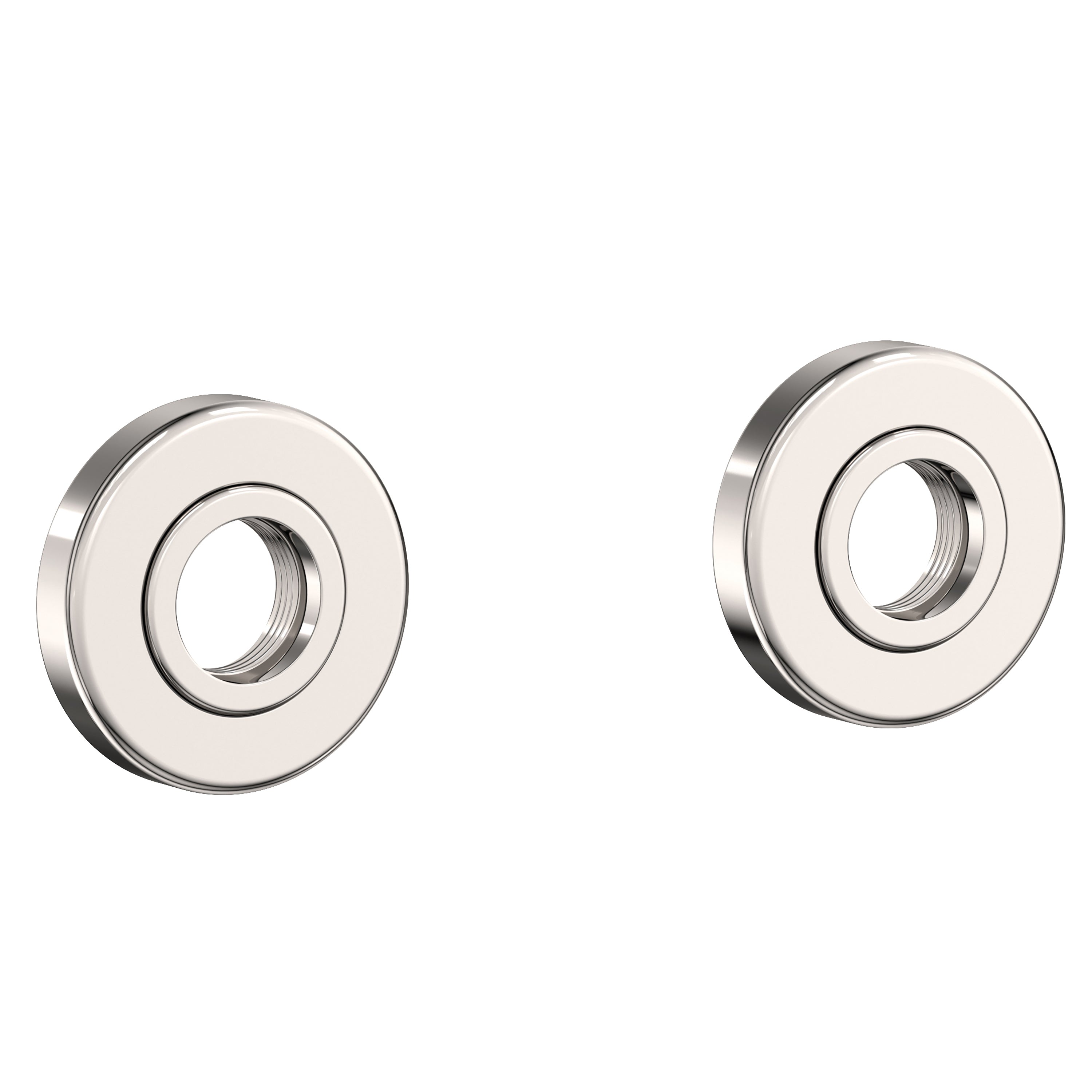 Newport Brass Pavani 2480-2400 — Anillos Decorativos y Herrajes para Barra de Seguridad — Níquel Pulido (Natural)