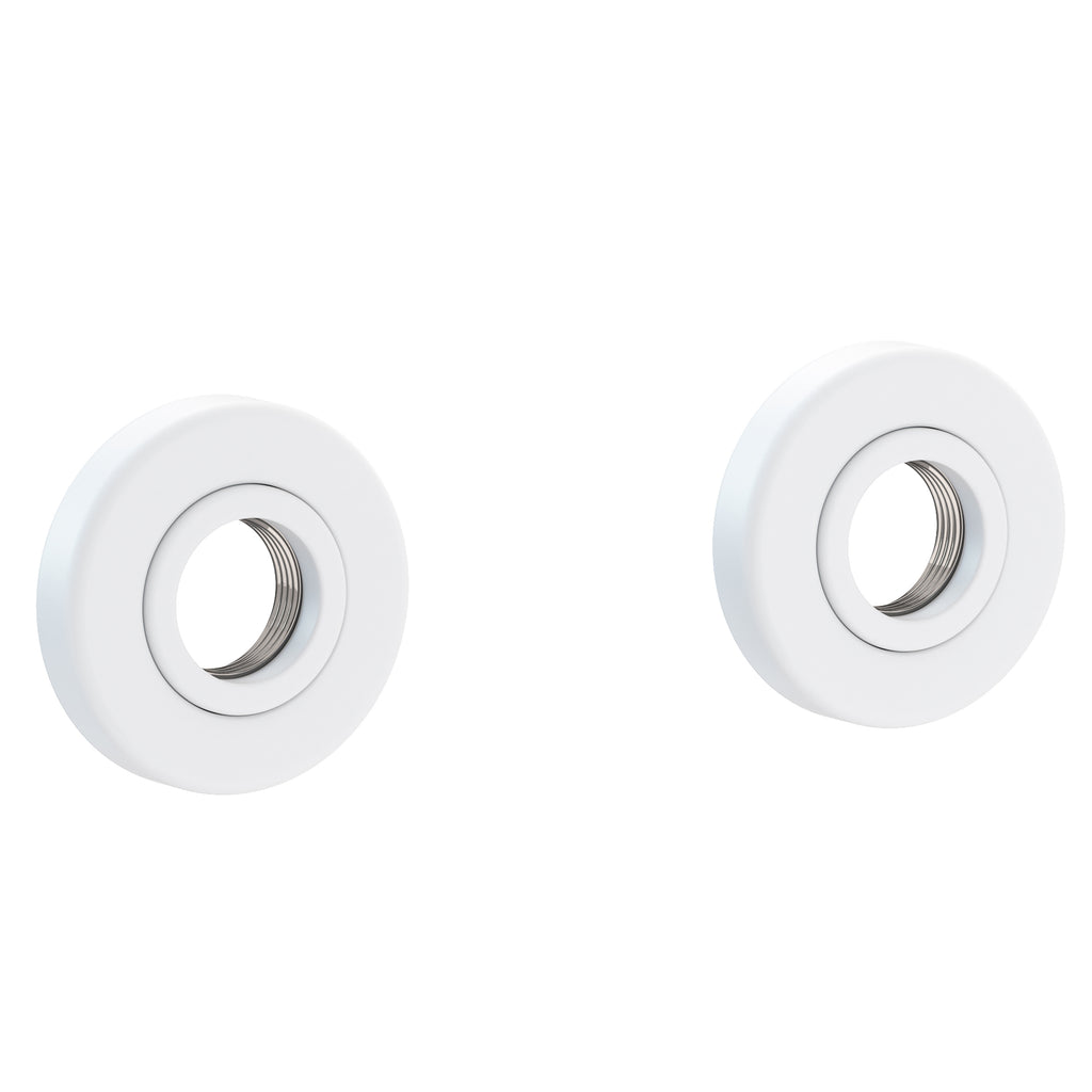 Newport Brass Pavani 2480-2400 — Anillos Decorativos y Herrajes para Barra de Seguridad — Blanco Mate