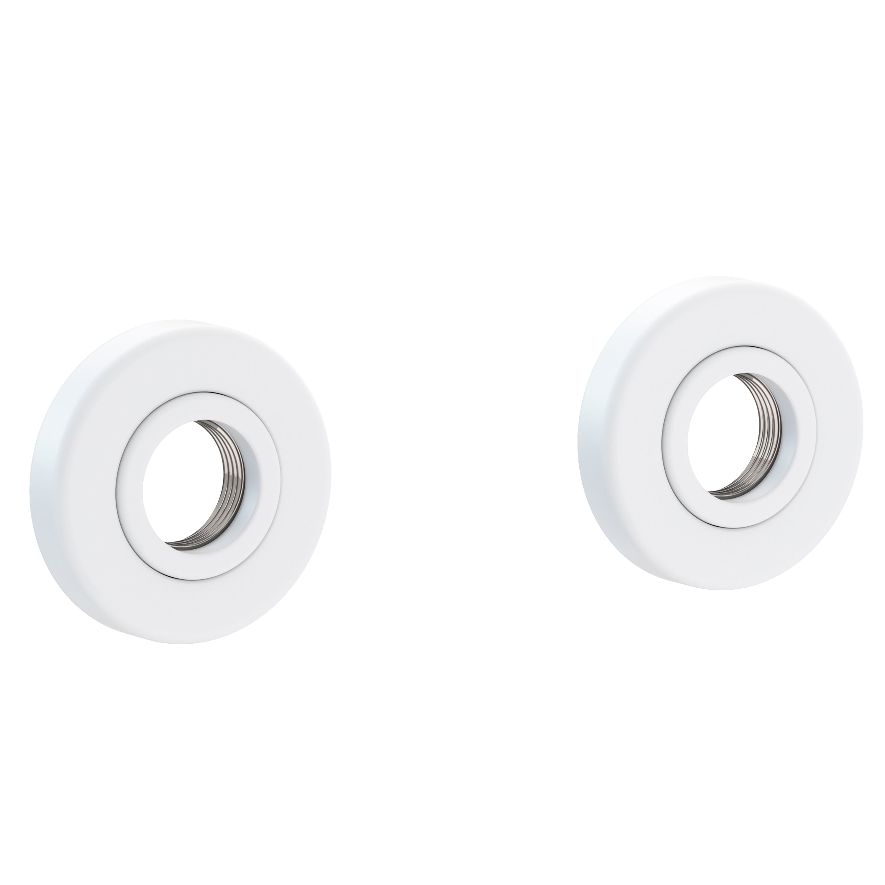 Newport Brass Pavani 2480-2400 — Anillos Decorativos y Herrajes para Barra de Seguridad — Blanco Mate