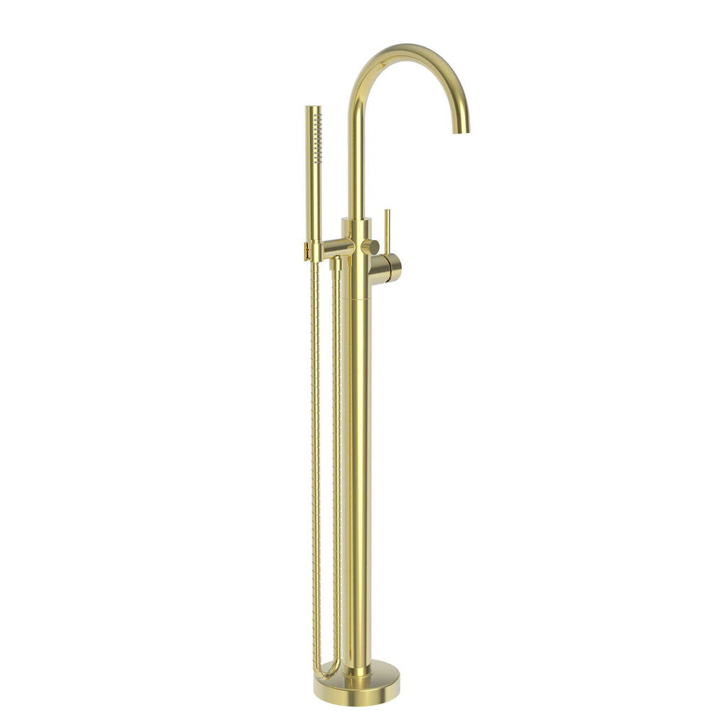 Newport Brass Pavani 2480-4261 — Llenador de Tina de Piso — Latón Forever (PVD)