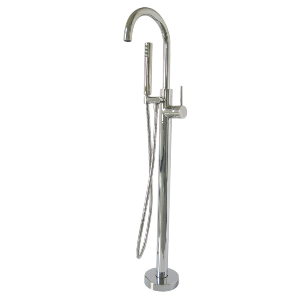 Newport Brass Pavani 2480-4261 — Llenador de Tina de Piso — Cromo Pulido