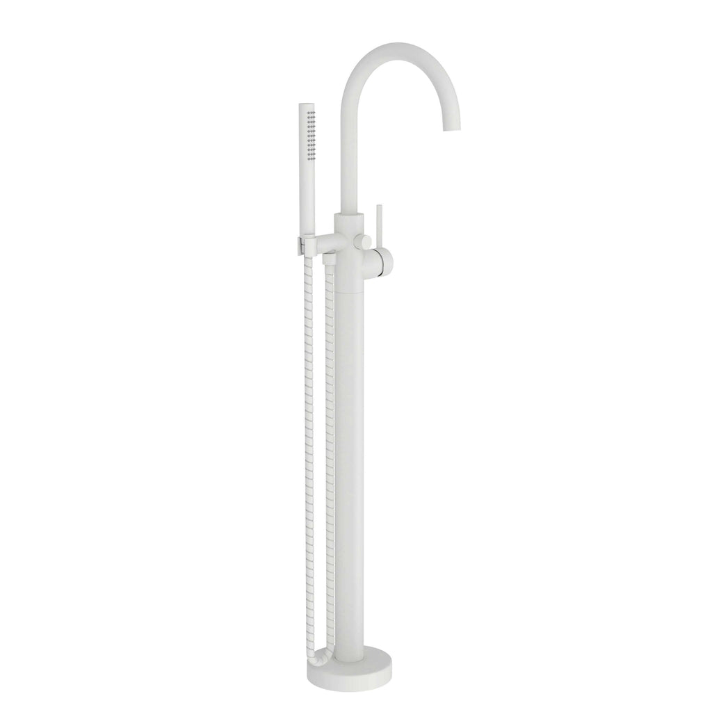 Newport Brass Pavani 2480-4261 — Llenador de Tina de Piso — Blanco Mate