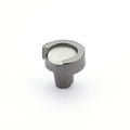 Schaub Perilla Tallmadge Lemon Ice Inlay Call Redonda de Vidrio, 1-1/4" — Negro