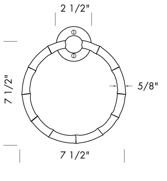 Towel Ring (TR-1307) — dibujo de especificaciones y dimensiones