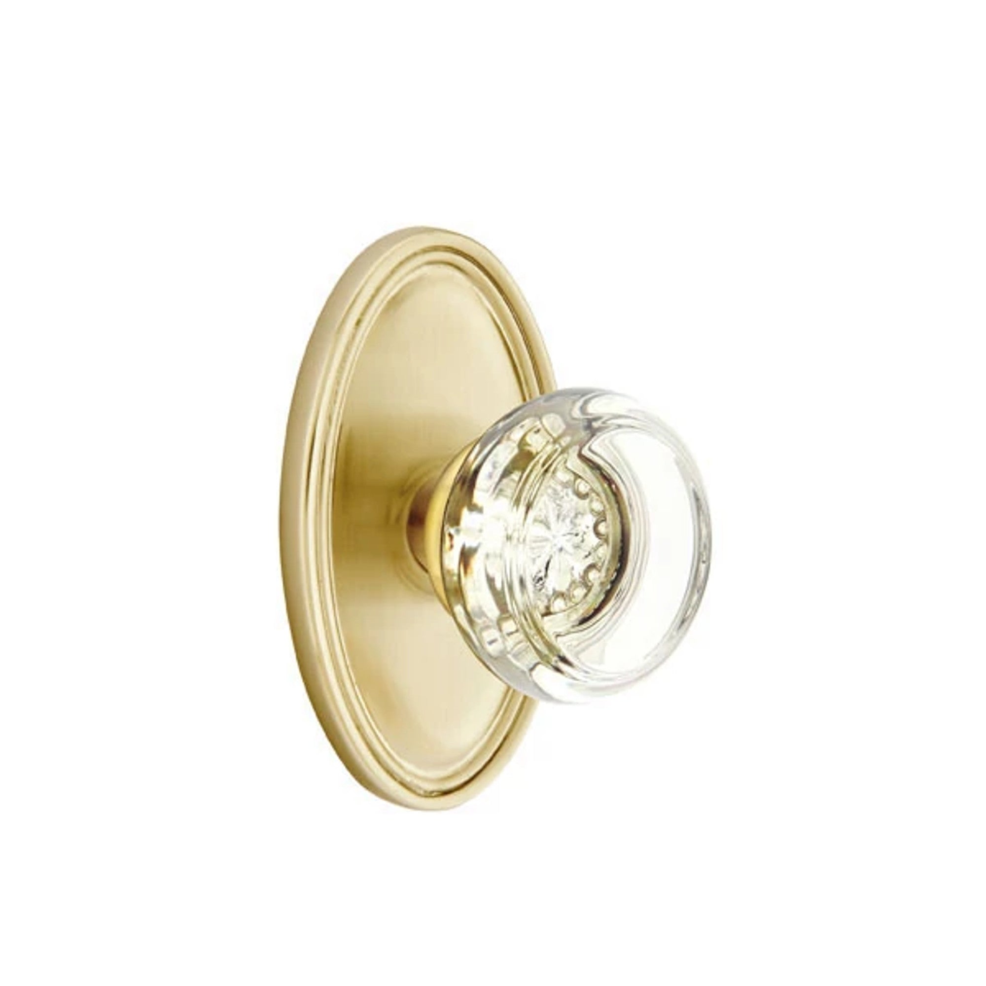 Latón Satinado · Oval Rosette