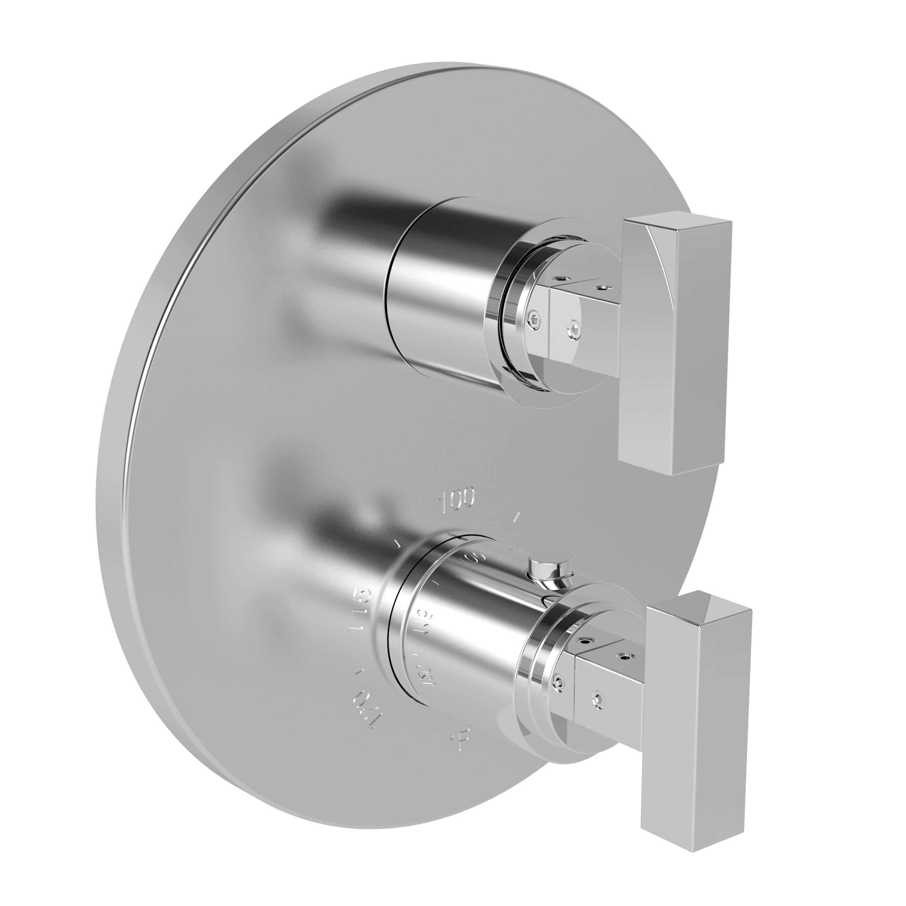 Newport Brass Pavani 3-2023TR — Placa Termostática Redonda de 1/2" — Cromo Pulido