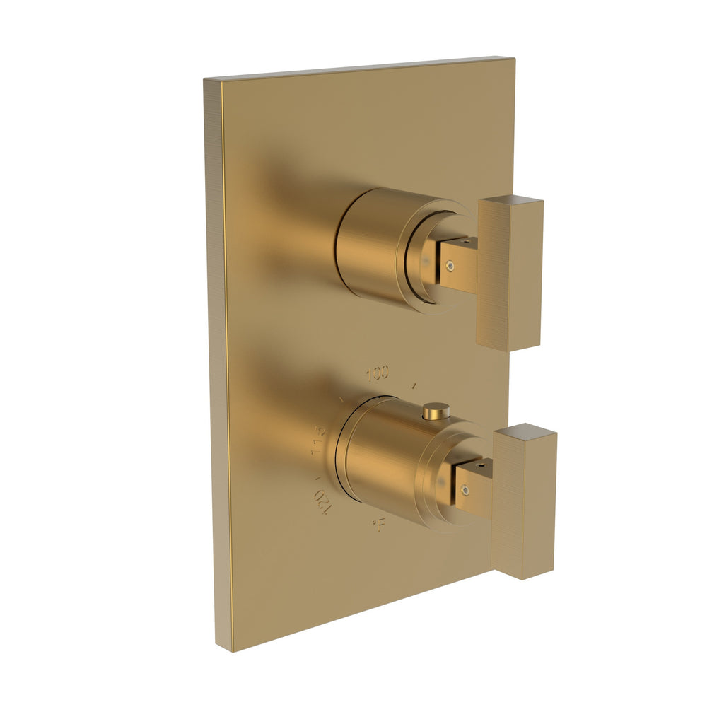 Newport Brass Pavani 3-2023TS — Placa Termostática Cuadrada de 1/2" — Bronce Satinado (PVD)