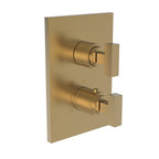 Newport Brass Pavani 3-2023TS — Placa Termostática Cuadrada de 1/2" — Bronce Satinado (PVD)