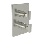 Newport Brass Pavani 3-2023TS — Placa Termostática Cuadrada de 1/2" — Níquel Pulido (PVD)