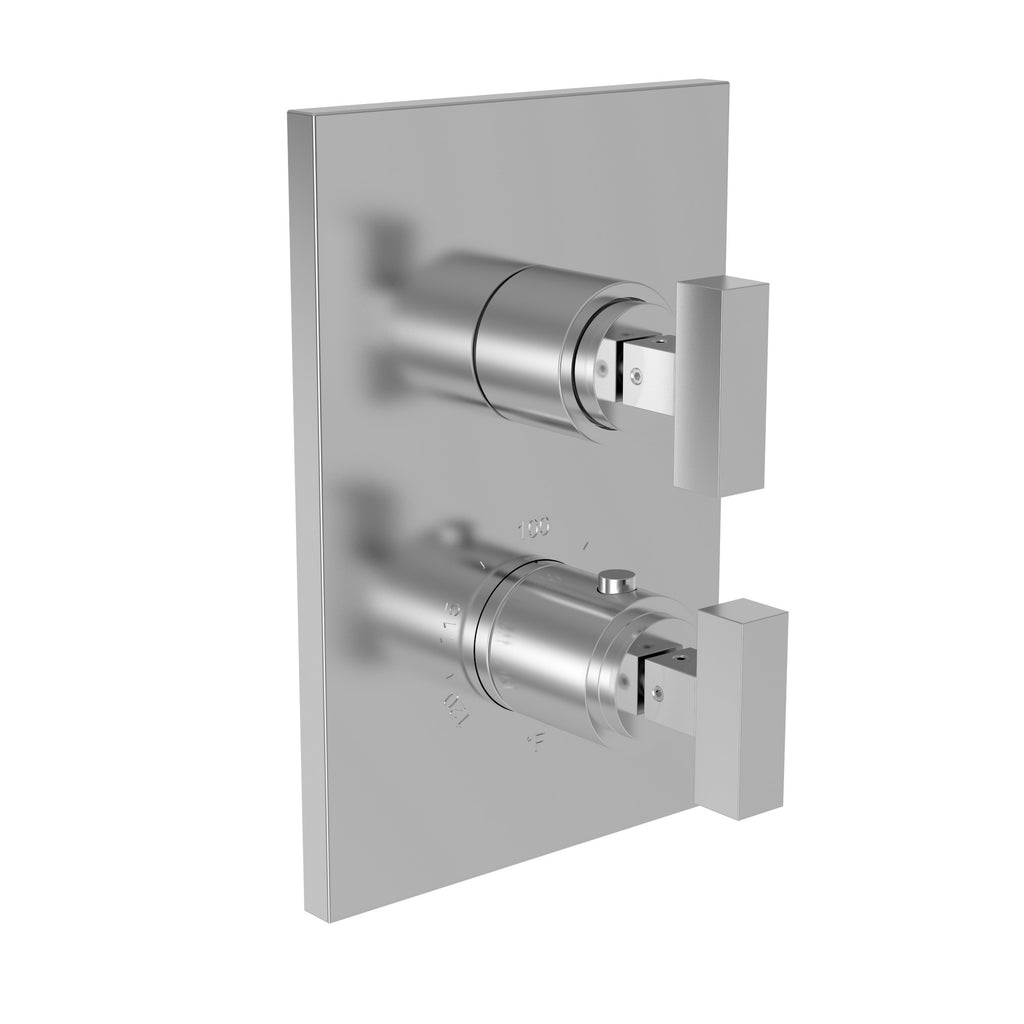 Newport Brass Pavani 3-2023TS — Placa Termostática Cuadrada de 1/2" — Cromo Pulido