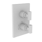 Newport Brass Pavani 3-2023TS — Placa Termostática Cuadrada de 1/2" — Blanco Mate