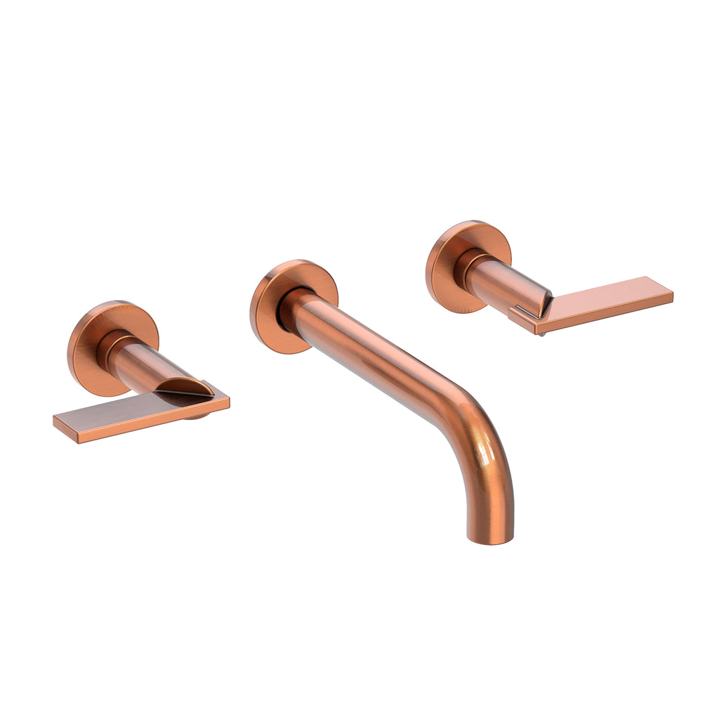 Newport Brass Pavani 3-2481 — Llave de Lavabo de Pared — Cobre Antiguo