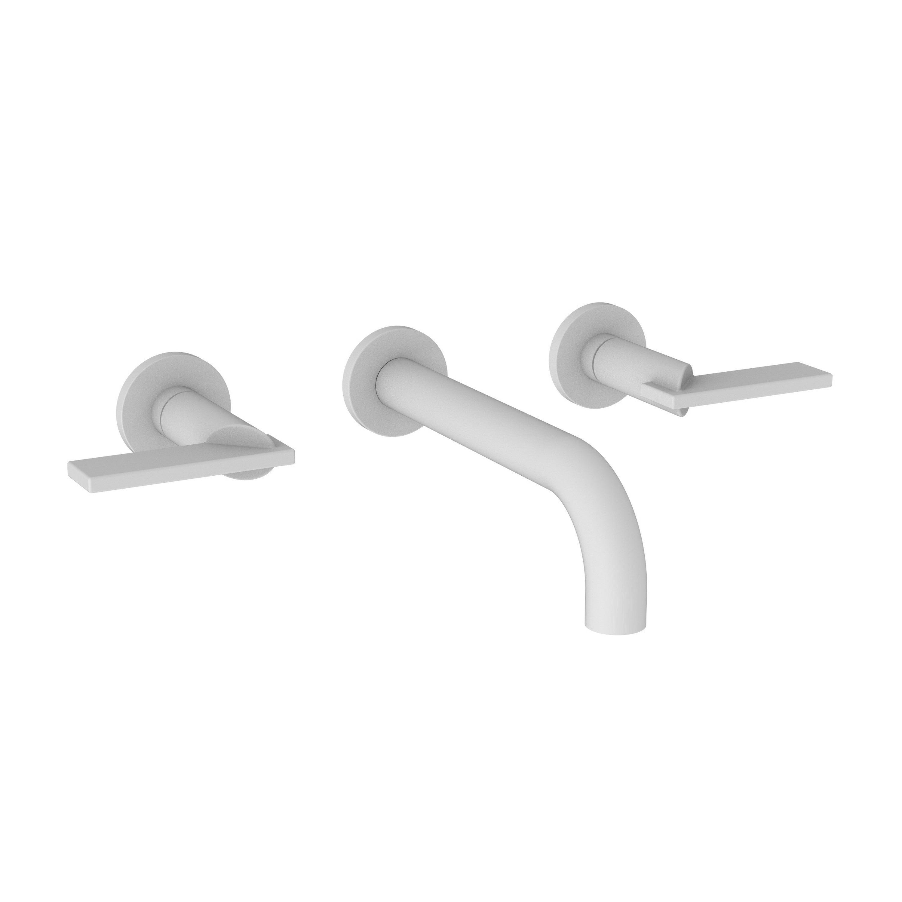 Newport Brass Pavani 3-2481 — Llave de Lavabo de Pared — Blanco Mate