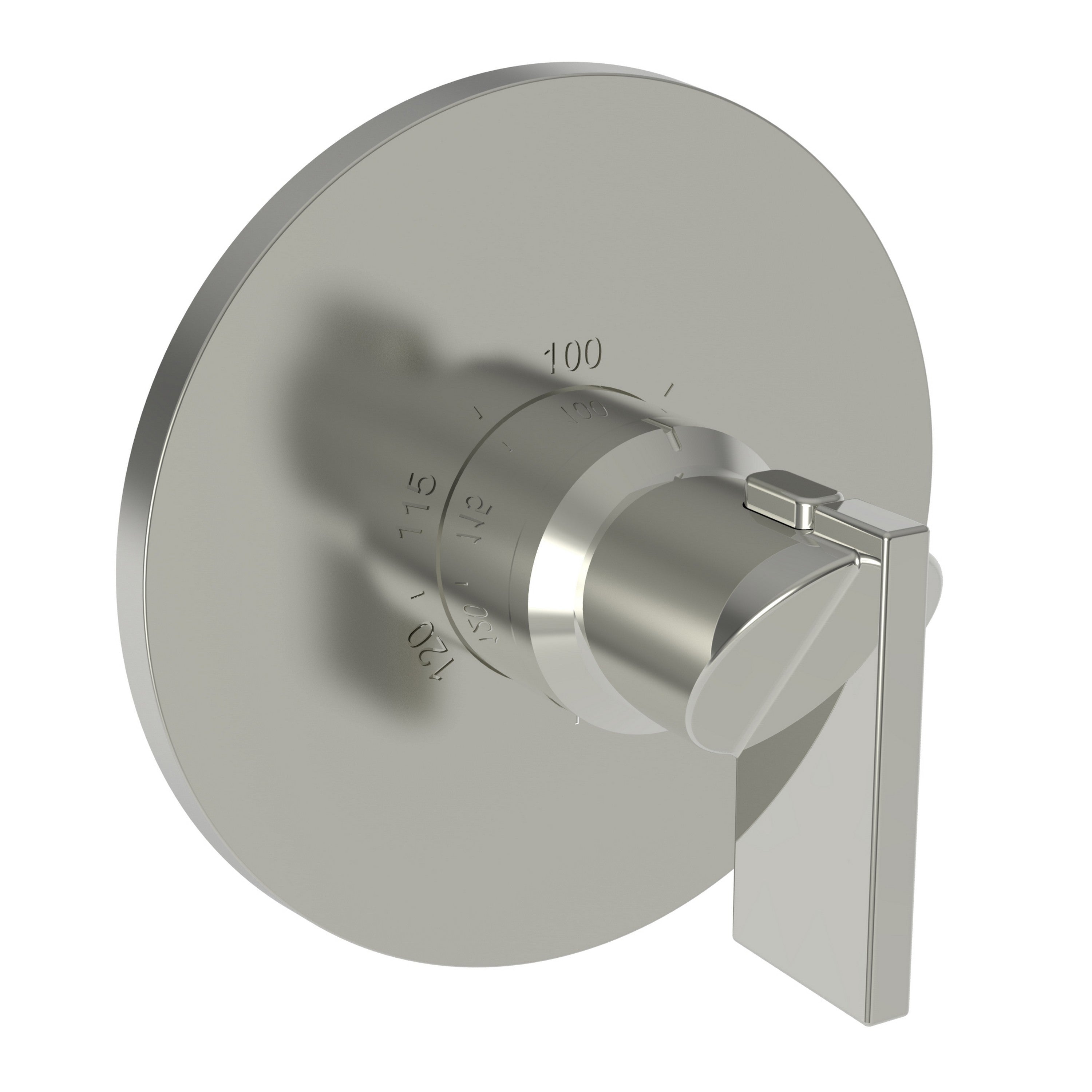 Newport Brass Pavani 3-2484TR — Placa Termostática Redonda de 3/4" — Níquel Pulido (Natural)