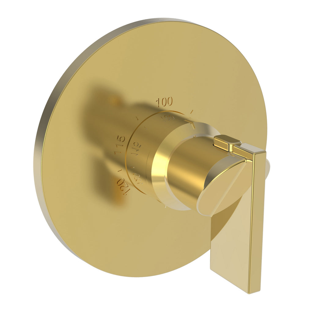 Newport Brass Pavani 3-2484TR — Placa Termostática Redonda de 3/4" — Oro Pulido (PVD)