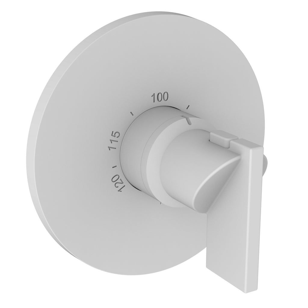 Newport Brass Pavani 3-2484TR — Placa Termostática Redonda de 3/4" — Blanco Mate