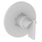 Newport Brass Pavani 3-2484TR — Placa Termostática Redonda de 3/4" — Blanco Mate