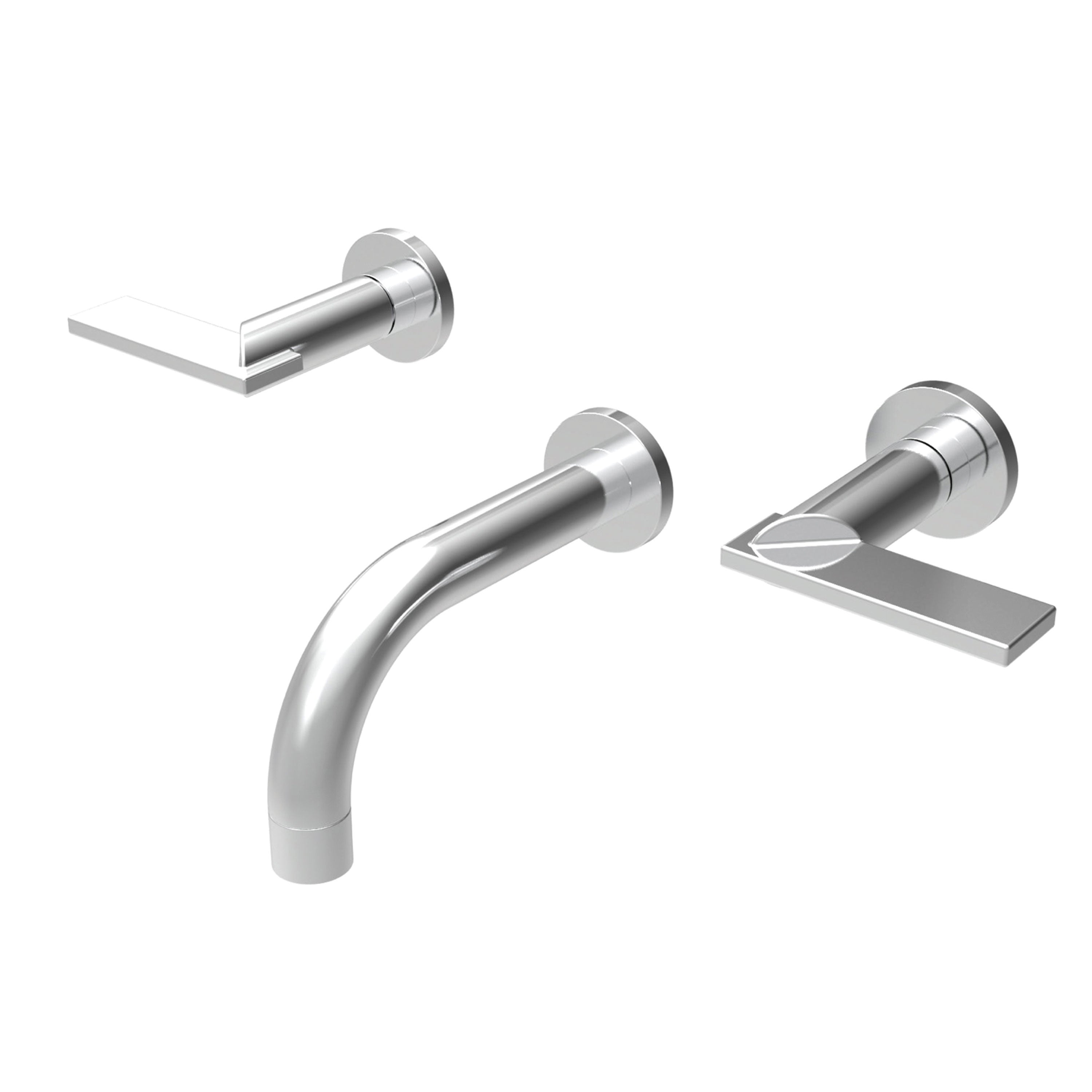 Newport Brass Pavani 3-2485 — Llenador de Tina de Pared — Cromo Pulido