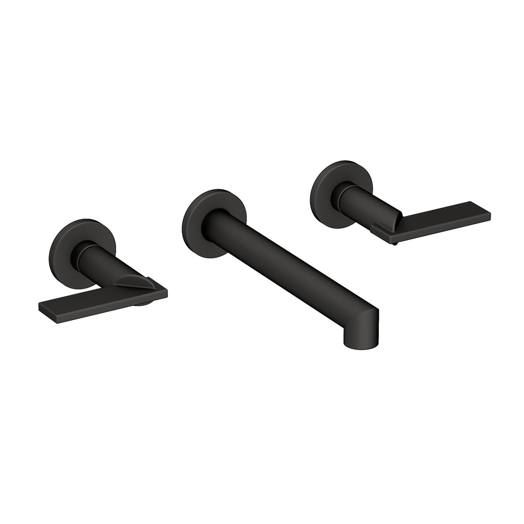 Newport Brass Pavani 3-2491 — Llave de Lavabo de Pared — Negro Mate
